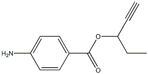 1-Pentyn-3-ol,p-aminobenzoate(6CI)