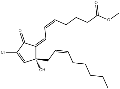 (5Z,7Z,14Z)-10-Chloro-12-hydroxy-9-oxoprosta-5,7,10,14-tetren-1-oic acid methyl ester